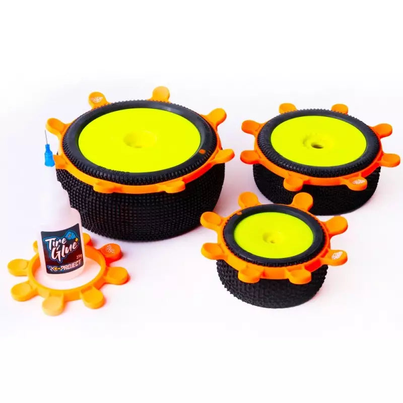 RC-Project Tyre Gluing Rubber Bands Orange 4pcs