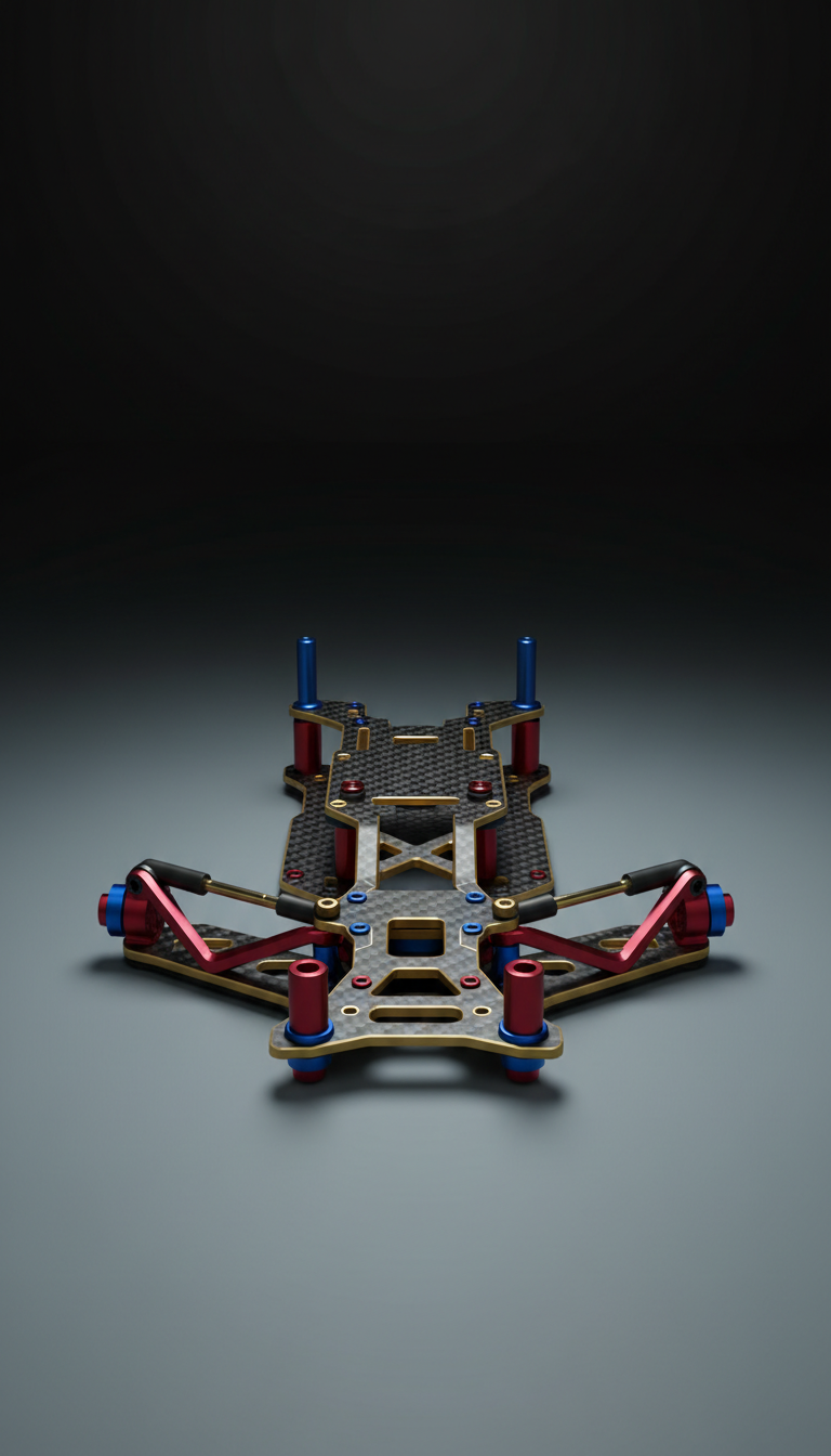 Carbon fiber lightweight chassis upgrade set