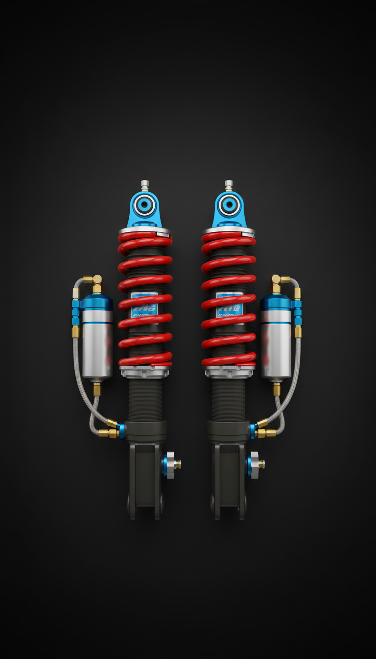 Alloy adjustable performance shock absorber kit